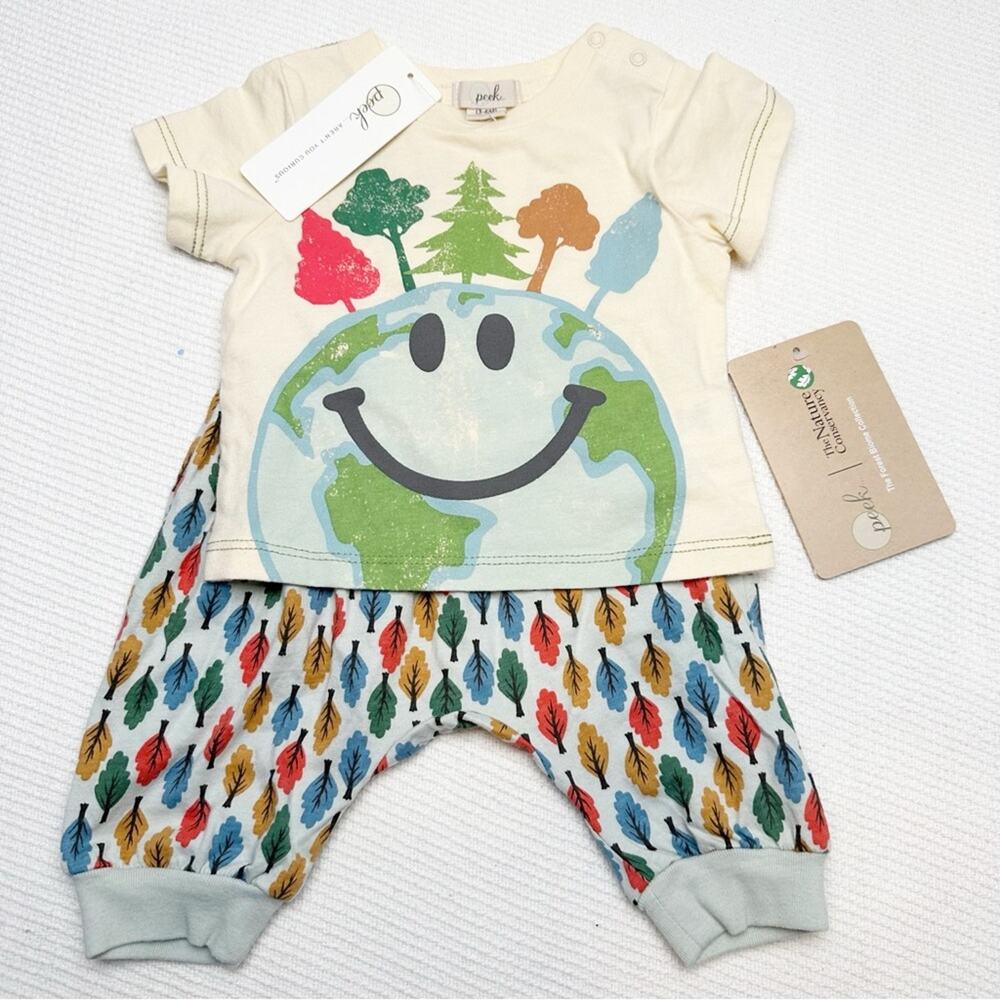Peek Plant A Tree Got Me Graphic Tee & Pants Set Infant Boys 3-6M